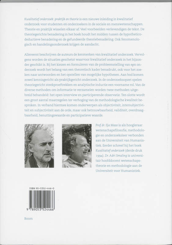 Kwalitatief onderzoek Kwalitatief onderzoek achterkant