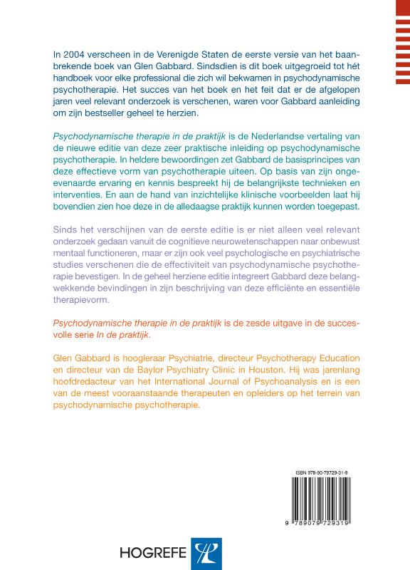 Psychodynamische therapie in de praktijk / In de praktijk / 6 achterkant