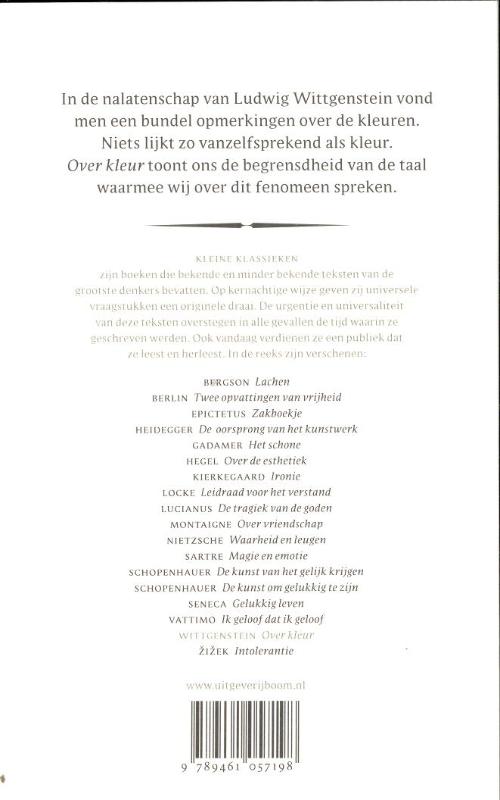 Over kleur / Kleine Klassieken Over kleur / Kleine Klassieken achterkant