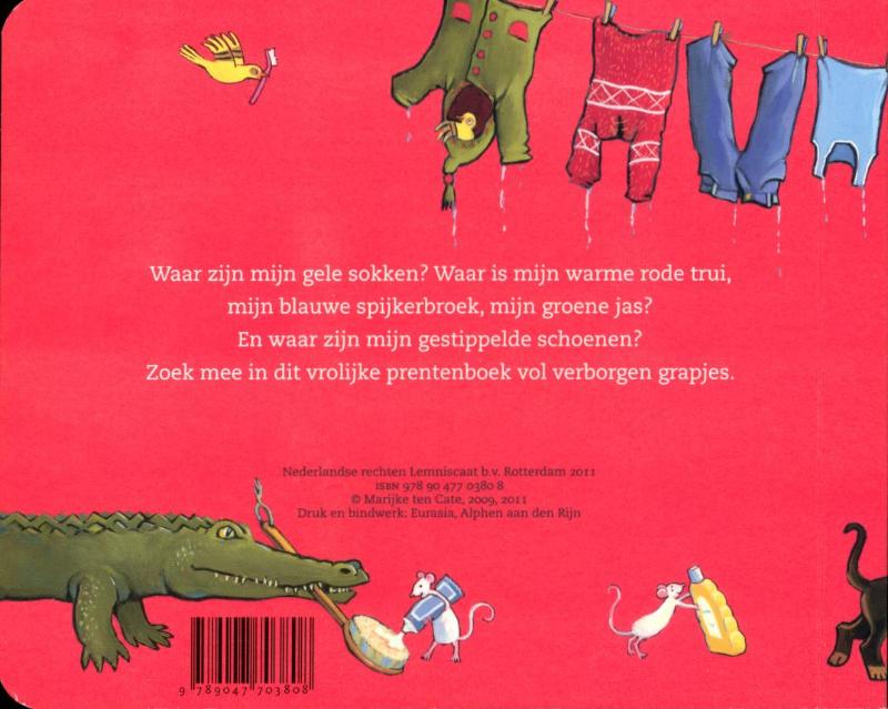Waar is mijn sok ? achterkant