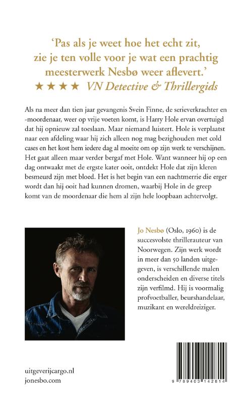 Het mes / Harry Hole achterkant