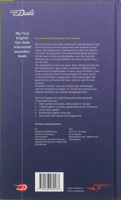 My First English Van Dale interactief woordenboek achterkant
