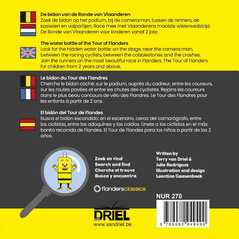 De bidon van de Ronde van Vlaanderen / Zoek en vind achterkant