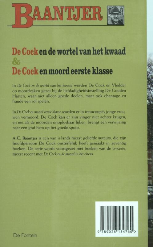 Bundel De Cock en de wortel van het kwaad / De Cock en moord eerste klasse achterkant