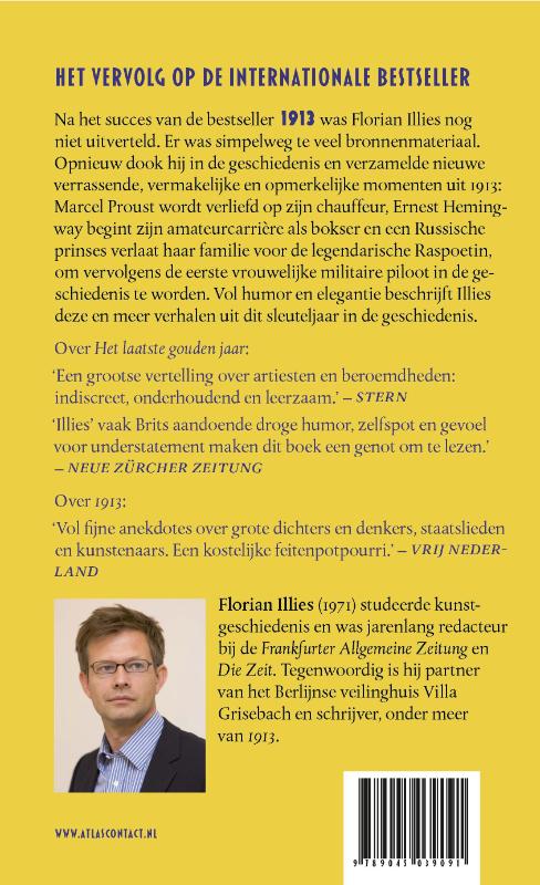Het laatste gouden jaar achterkant