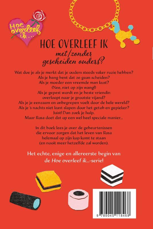 Hoe overleef ik met/zonder gescheiden ouders? / Hoe overleef ik / 1 achterkant