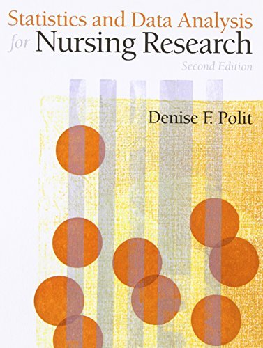 Statistics And Data Analysis For Nursing Research