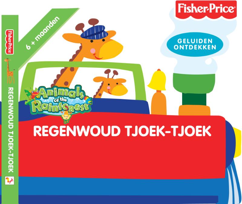 Regenwoud Tjoek- Tjoek Karton boekje / Fisher price