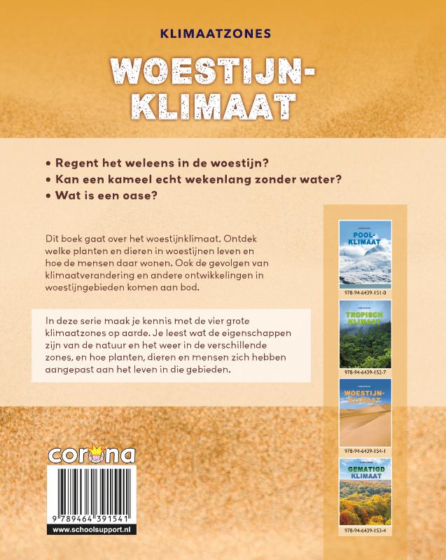 Woestijnklimaat / Klimaatzones achterkant