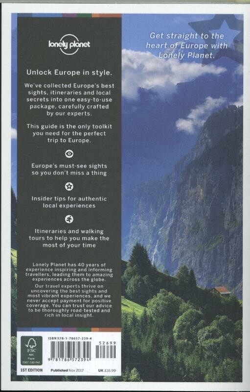 Europe / Lonely Planet's best of guides achterkant