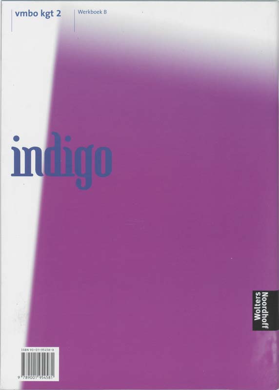 Indigo / Vmbo Kgt 2 / Deel Werkboek A + B achterkant