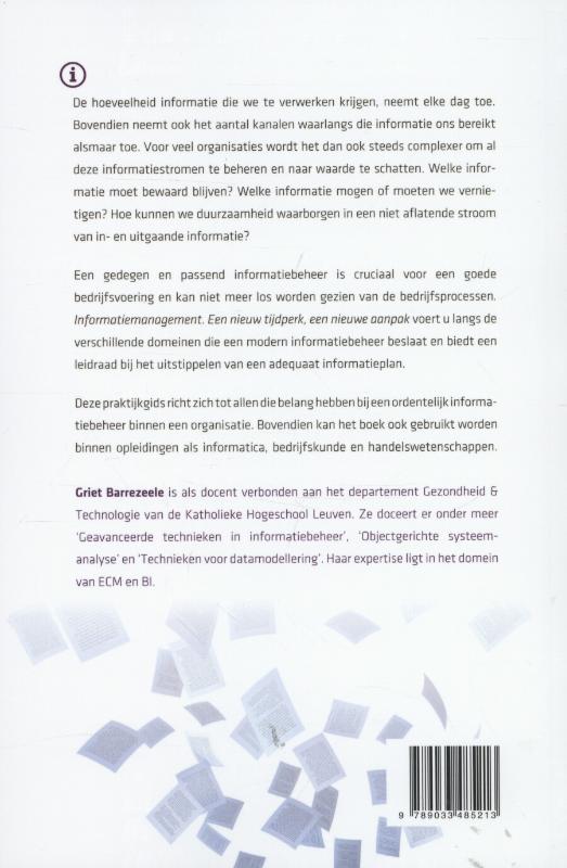 Informatiemanagement: een nieuw tijdperk , een nieuwe aanpak achterkant