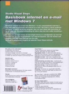 Basisboek internet en e-mail met Windows 7 achterkant