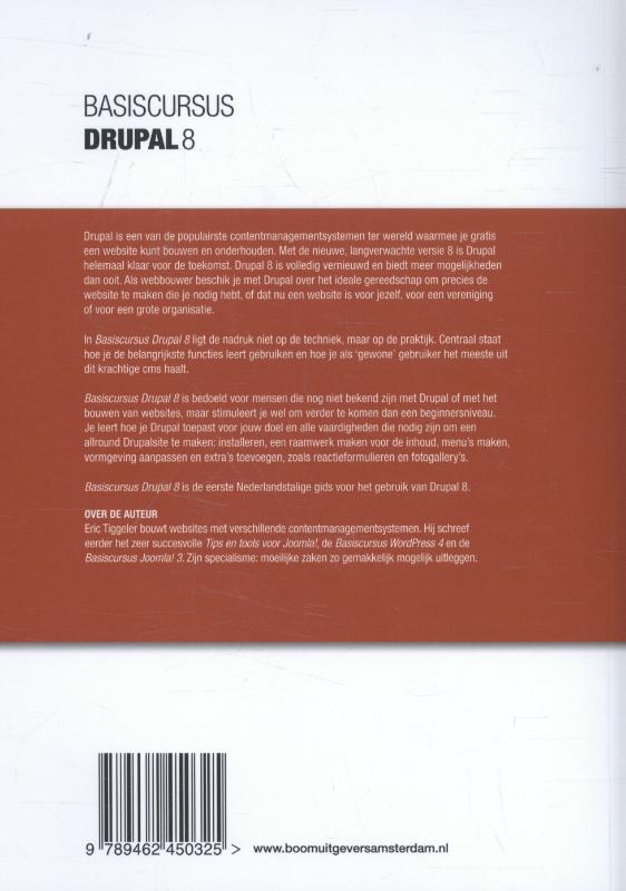 Basiscursussen  -   Basiscursus Drupal 8 achterkant