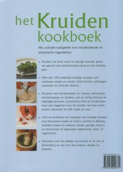 Het kruiden kookboek achterkant