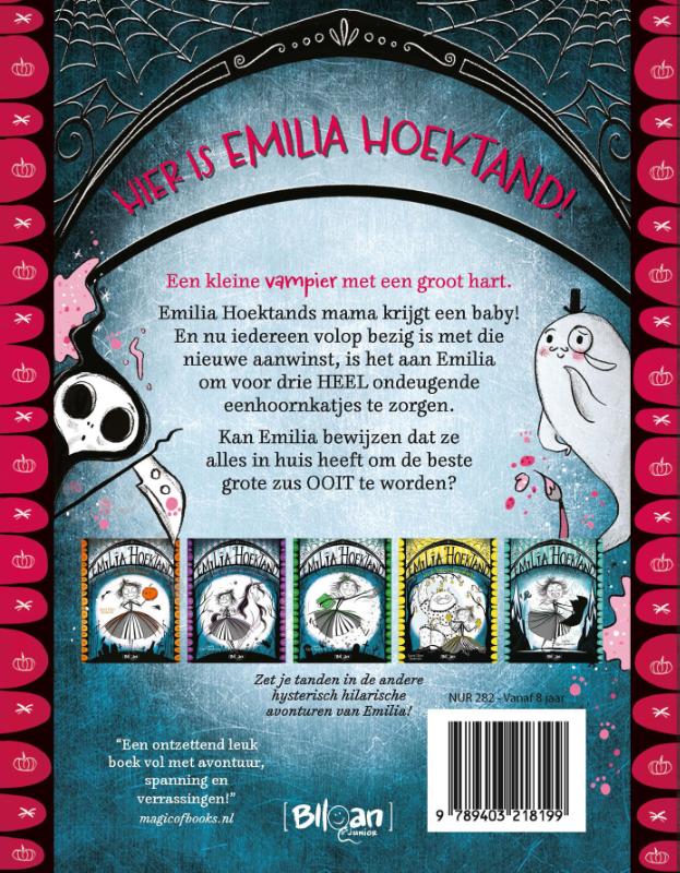 Emilia Hoektand en de eenhoornkatjes / Emilia Hoektand / 6 achterkant