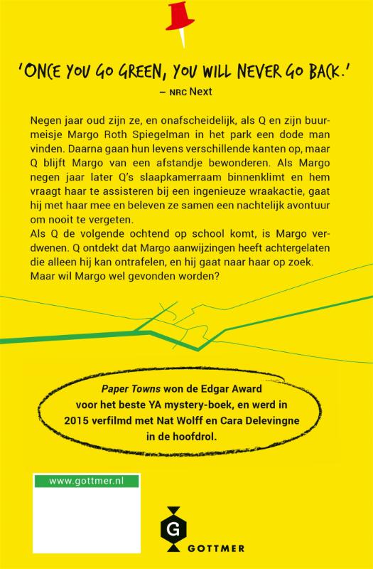 Paper towns Paper towns achterkant