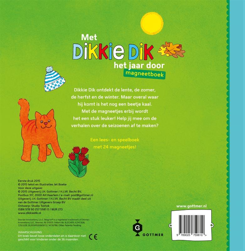 Met Dikkie Dik het jaar door / Dikkie Dik achterkant