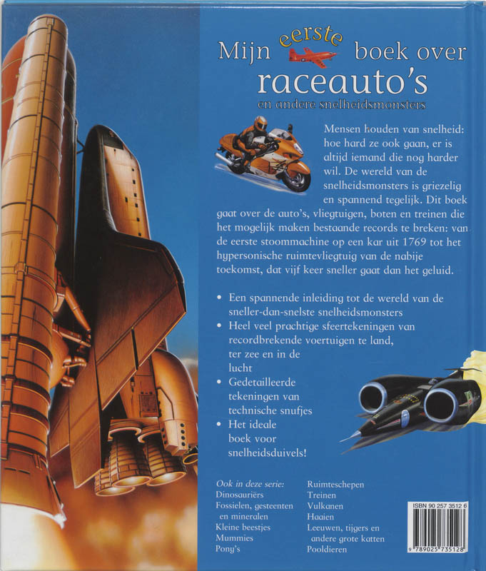 Mijn eerste boek over raceauto's / Mijn eerste boek over... achterkant