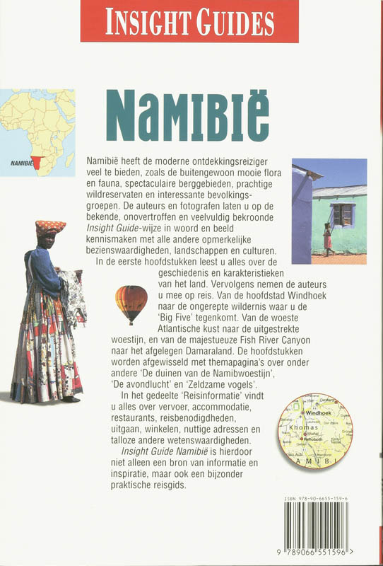 Namibie / Insight guides achterkant