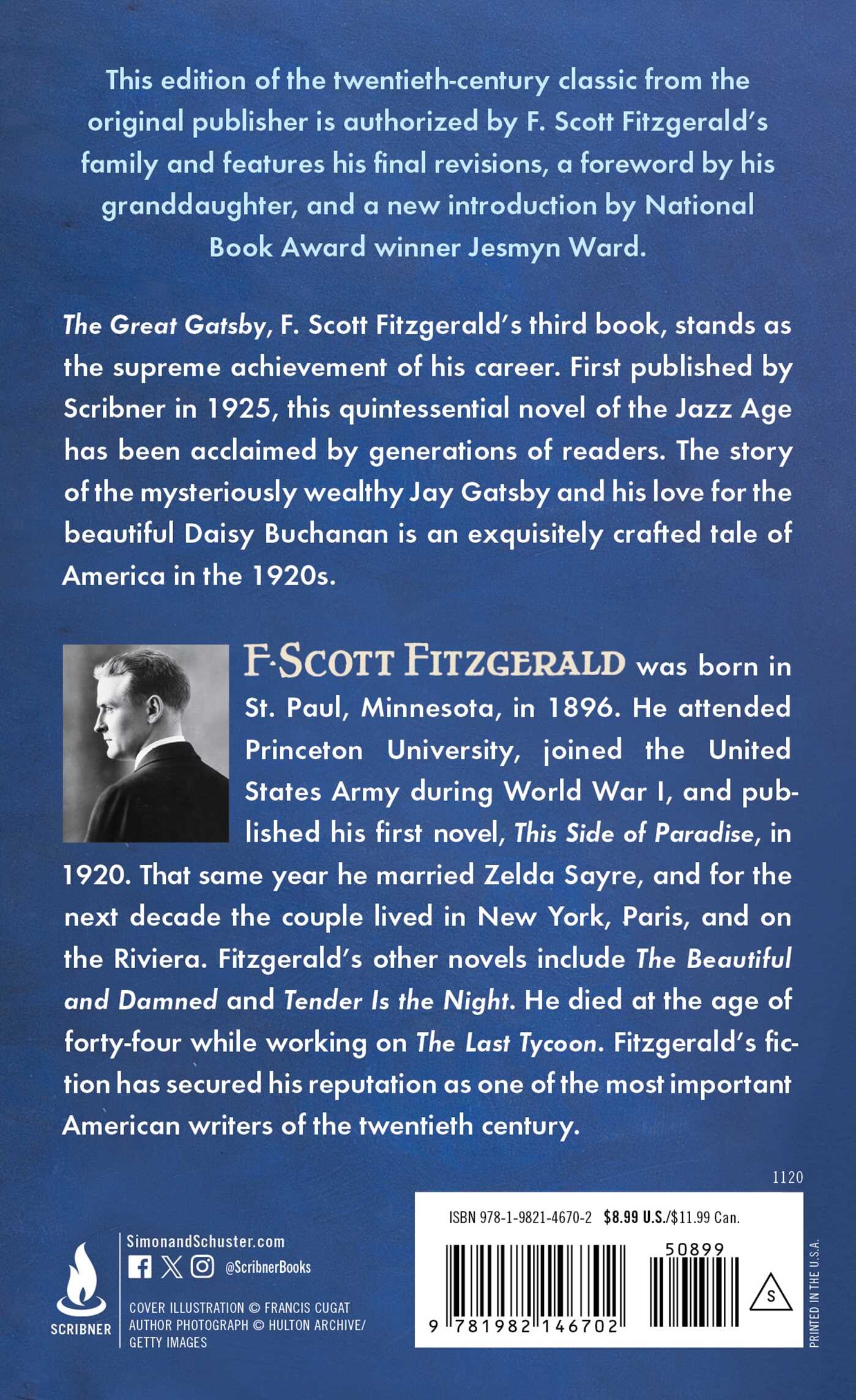 The Great Gatsby achterkant