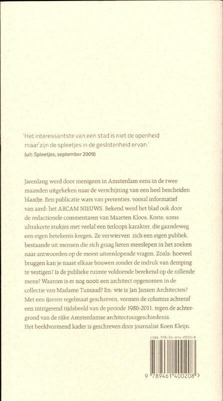 Jan Jansen architecten achterkant