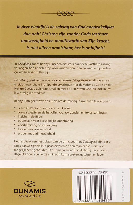 De Zalving achterkant