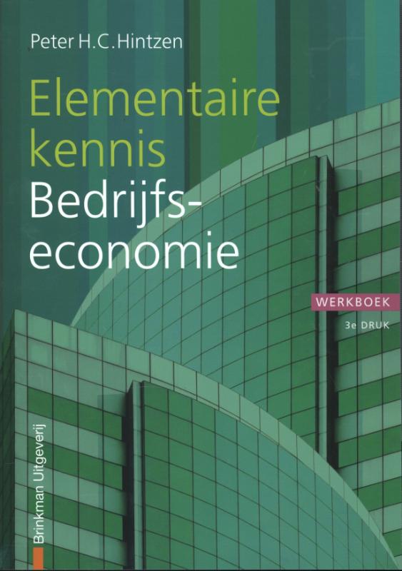 Financiele Beroepen - Elementaire kennis Bedrijfseconomie Werkboek