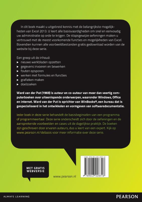 Excel 2013 Excel 2013 achterkant