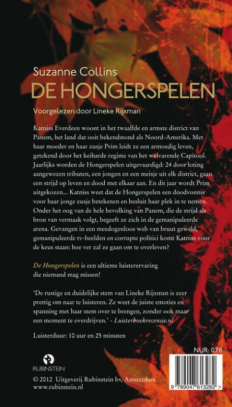 De hongerspelen / De Hongerspelen / 1 achterkant