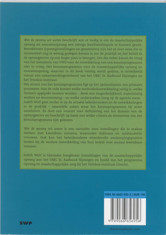 Wat de opvang wil weten achterkant