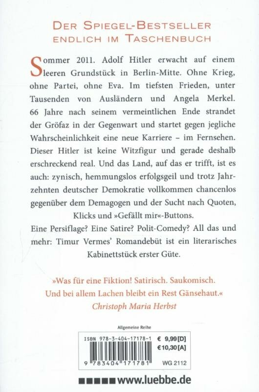 Er ist wieder da / Bastei Lübbe Taschenbuch / 17178 achterkant