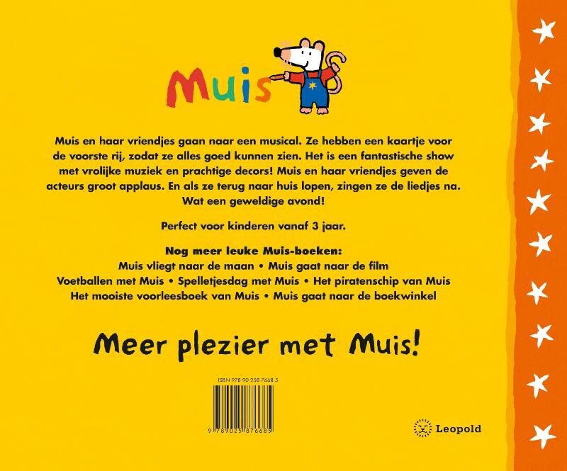 Muis gaat naar een musical / Muis achterkant