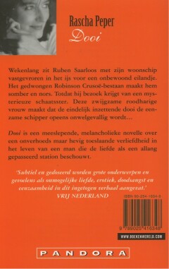 Dooi / Pandora literair achterkant