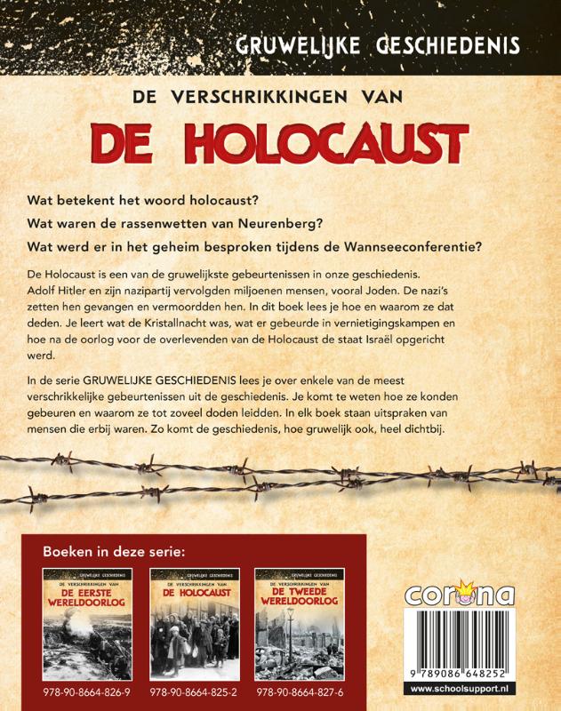 De verschrikkingen van de Holocaust / Gruwelijke geschiedenis achterkant