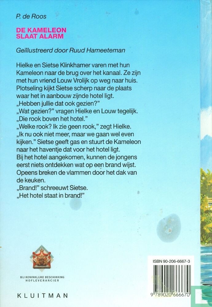 De Kameleon slaat alarm / Kameleonboeken achterkant