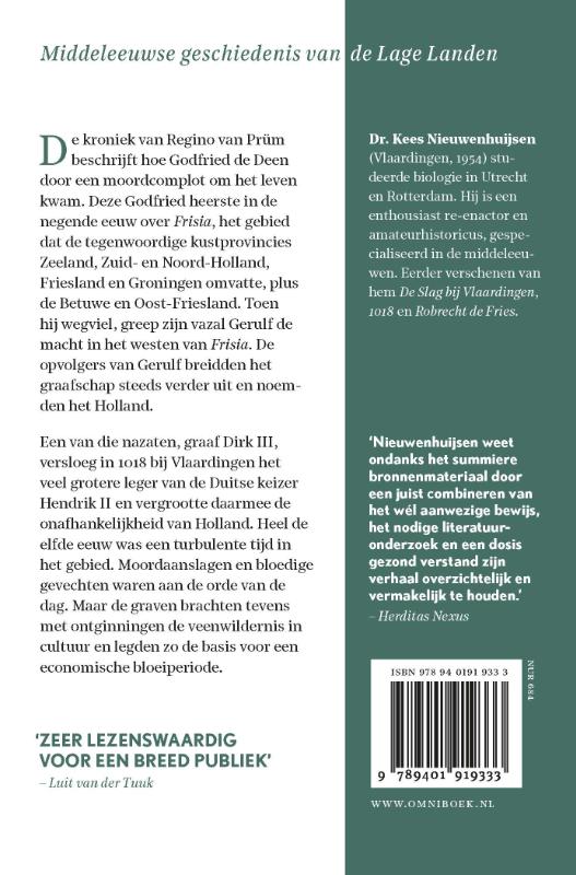 Holland in het jaar 1000 / Middeleeuwse geschiedenis van de Lage Landen achterkant
