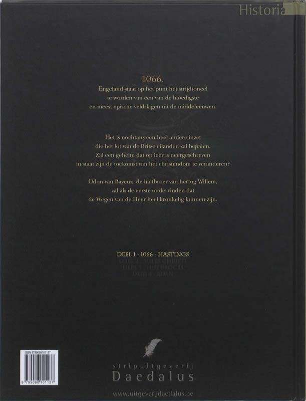 De wegen van de heer 001 1066 - Hastings achterkant