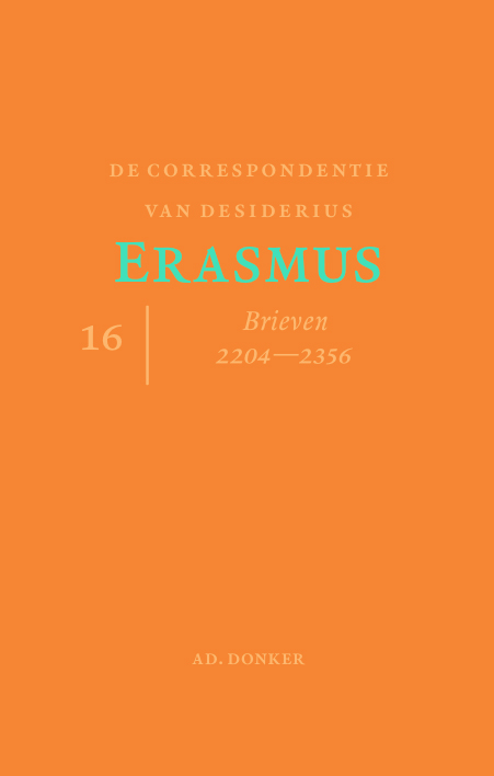 boekenbalie_9789061007425_cover De correspondentie van Desiderius Erasmus / Verzameld werk van Desiderius Erasmus / 16