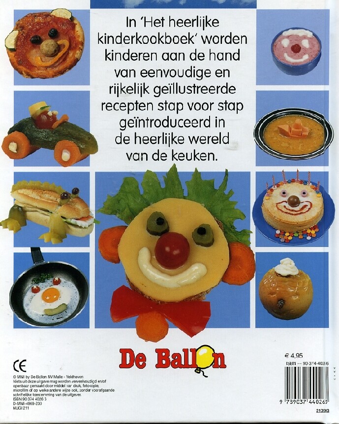 Het heerlijke kinderkookboek / Wolkjesreeks achterkant