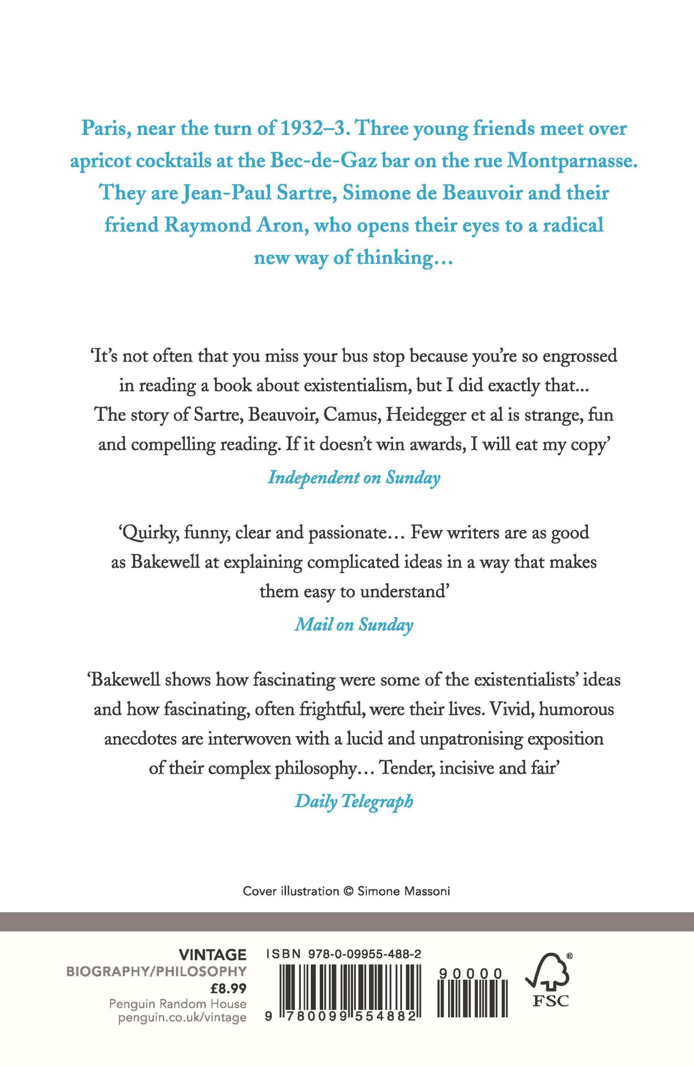 At The Existentialist Café achterkant