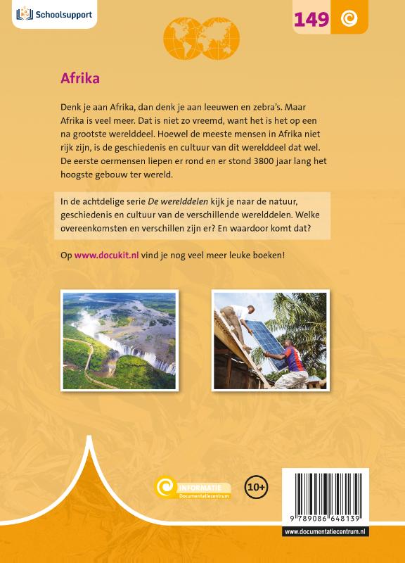 De werelddelen / Afrika achterkant