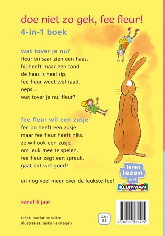 doe niet zo gek, fee fleur! / Leren lezen met Kluitman achterkant