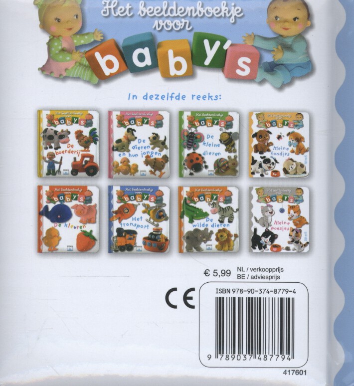 Beeldenboekje voor Baby's - Alles beweegt achterkant