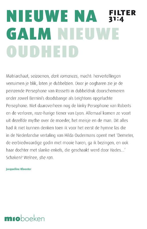Nieuwe nagalm / Filter – Tijdschrift over vertalen / 31:4