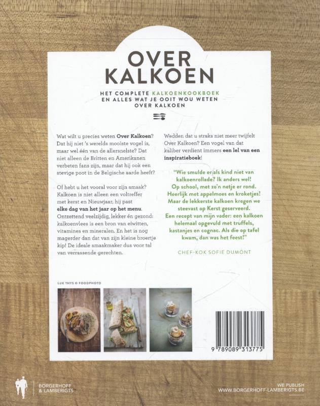 Over kalkoen achterkant