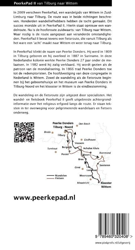 Peerke pad II van Tilburg naar Wittem v.v. / II van Tilburg naar Wittem v.v. achterkant
