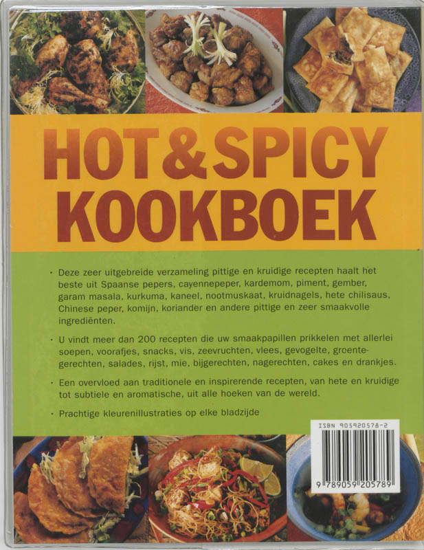 Hot & Spicy kookboek achterkant