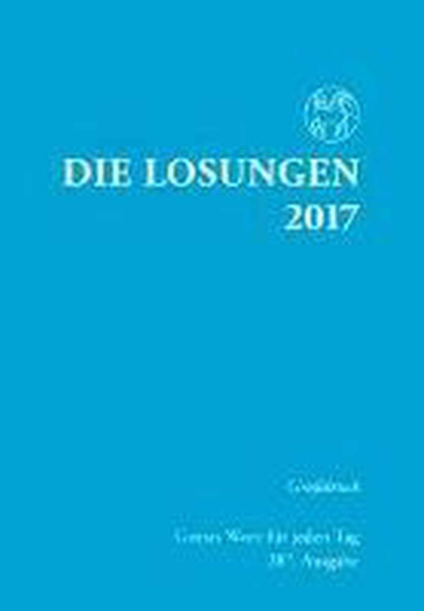 Die Losungen für Deutschland 2017 Grossdruck kartoniert