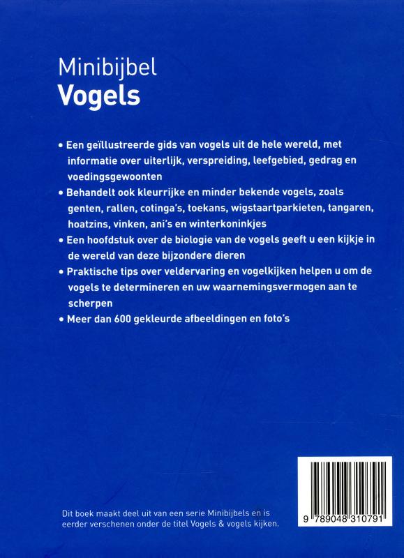 Vogels / Minibijbel achterkant